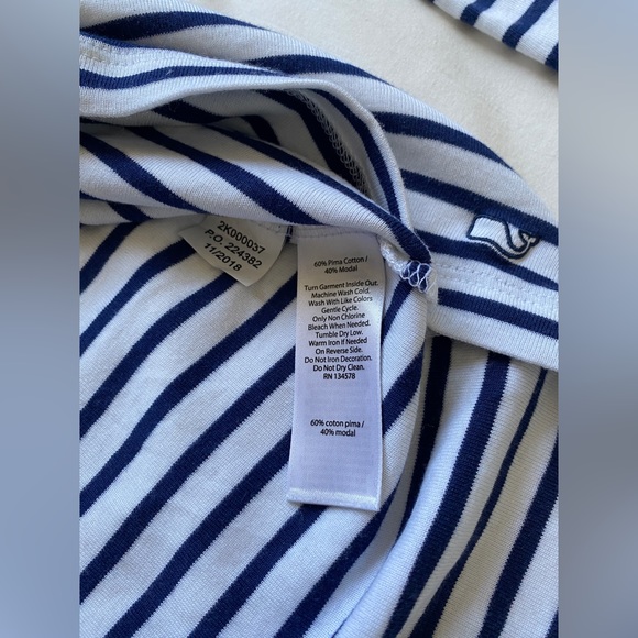 Vineyard Vines Classic Boat Neck Nautical Top - Picture 9 of 10